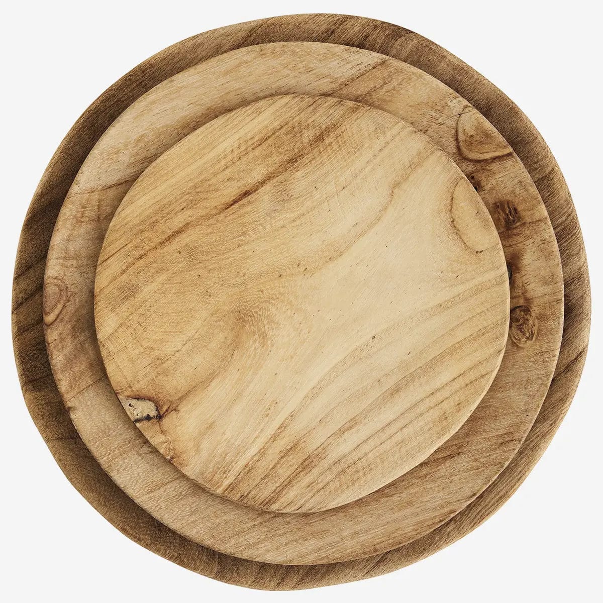 Assiette ronde en bois - Différentes tailles