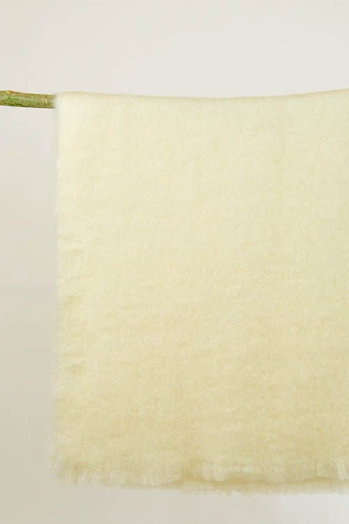 Grand plaid en laine mohair uni - Missègle - Nombreuses couleurs