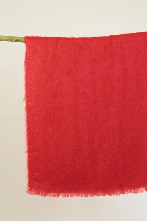 Grand plaid en laine mohair uni - Missègle - Nombreuses couleurs