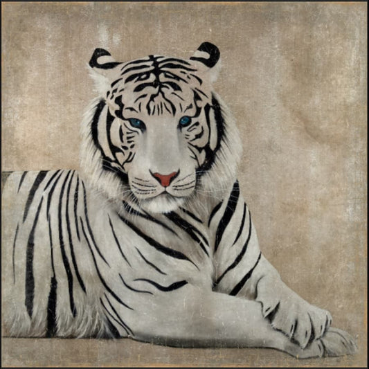Panneau mural - Tigre blanc